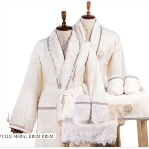 طقم روب حمام فرنسي