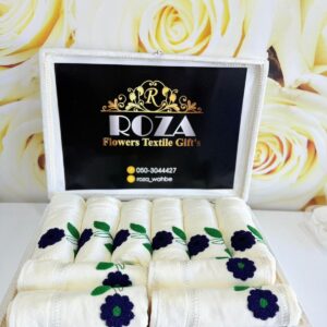 طقم 10 قطع مناشف تطريز