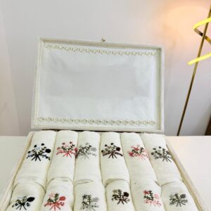 طقم 12 قطعه مناشف وبشاكير