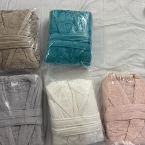 روب حمام قطن 100% مناسب للرجال والنساء