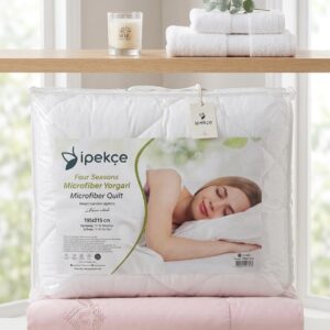 لحاف زوجي سيلكون ميكروفيبر دافي بالشتا وبارد بالصيف